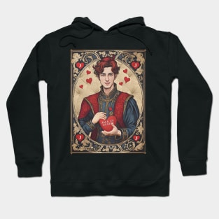 The Jack Of Hearts Face Card Hoodie